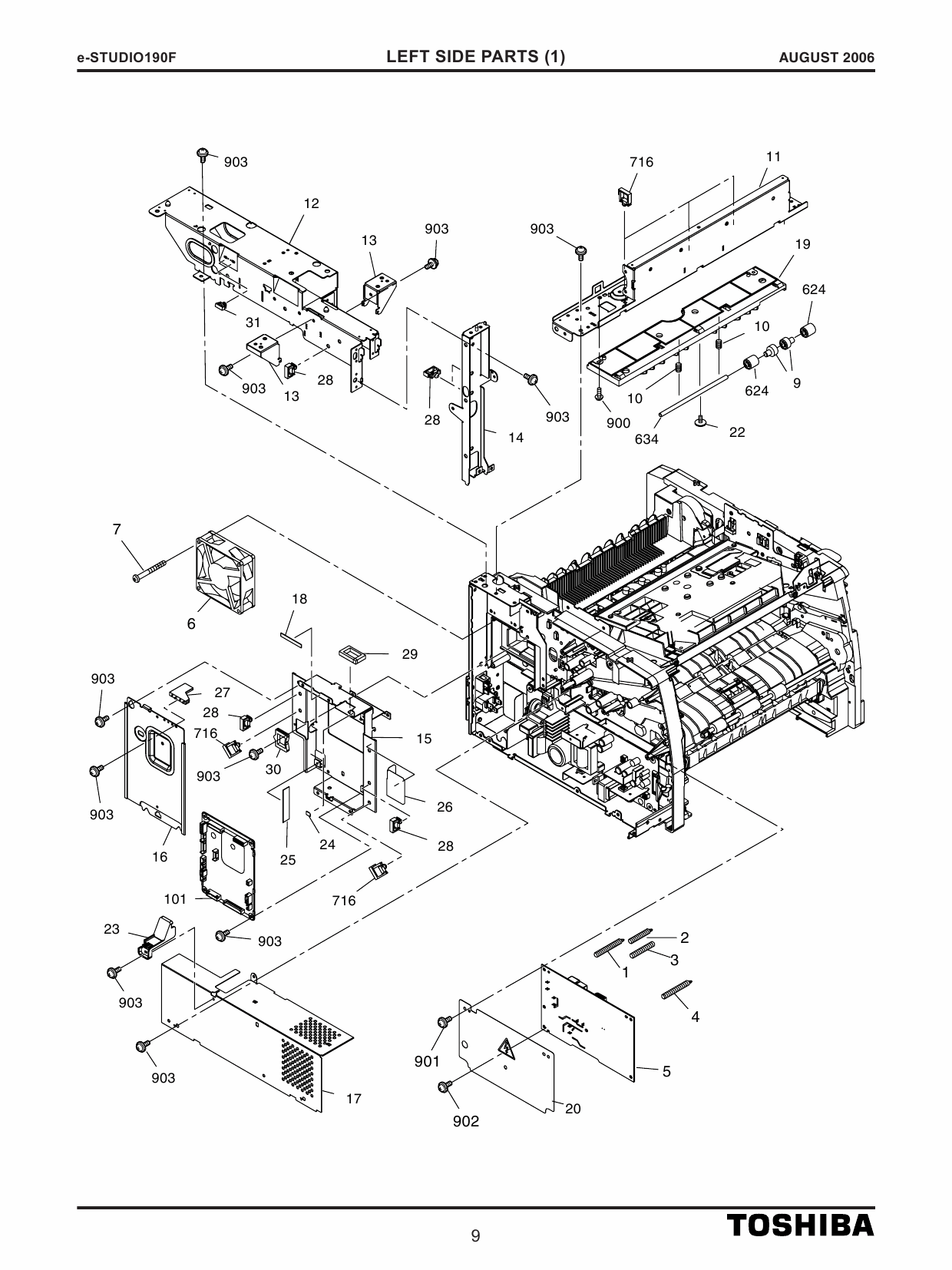 TOSHIBA e-STUDIO 190F Parts List Manual-4